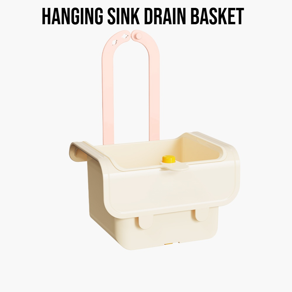 Kitchen sink hanging drain basket