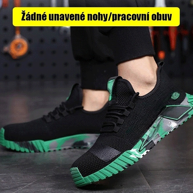 Ochranné pracovní boty proti rozdrcení a propíchnutí