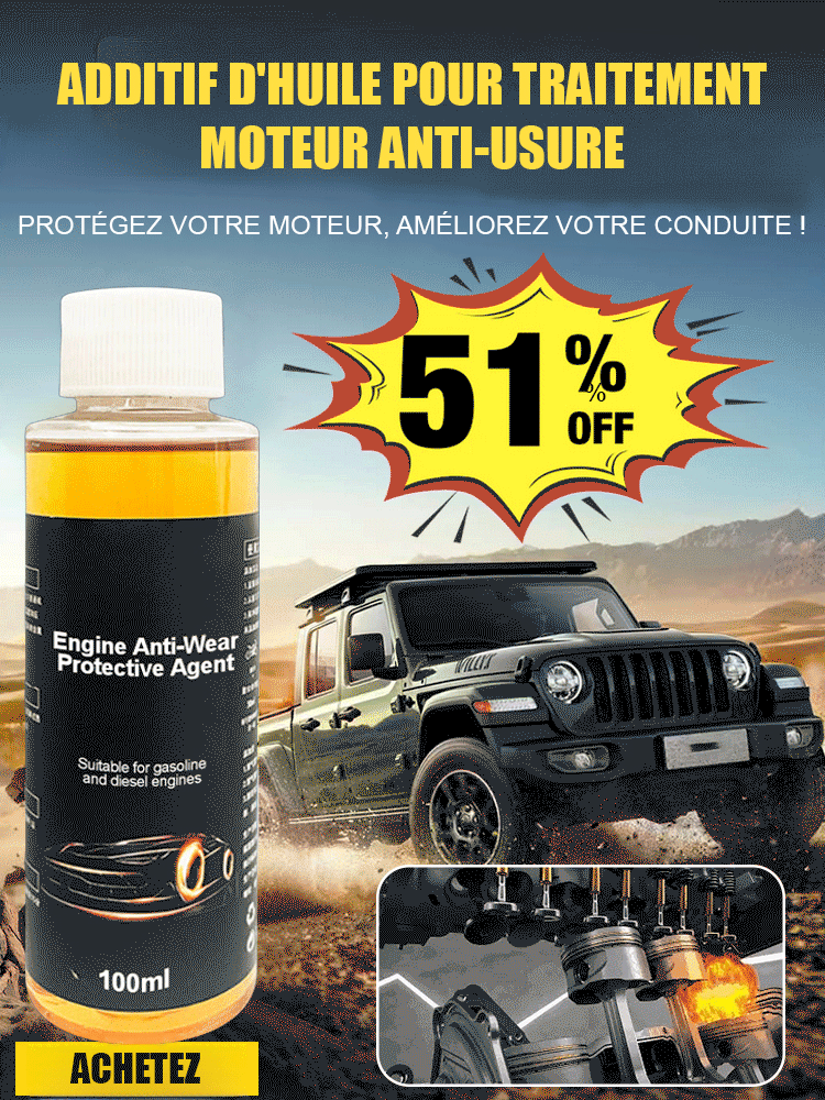 Protecteur anti-usure pour moteur haute performance amélioré