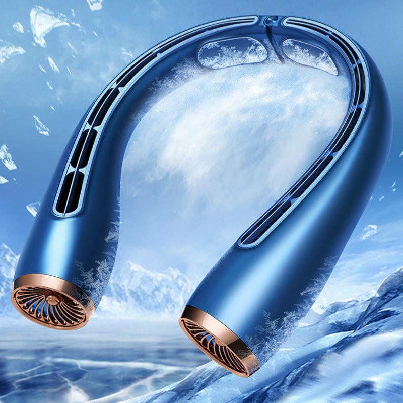 ポータブルターボBladelessのんびりネックファン 屋外スポーツ冷却ファン