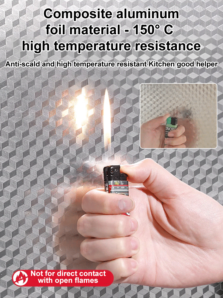 Kitchen oil-proof, waterproof and moisture-proof self-adhesive sticker