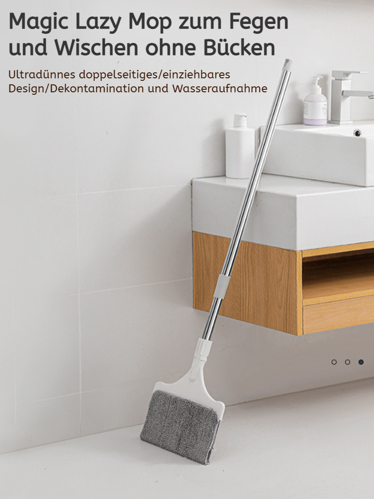 Lazy Mop Teleskop 2-in-1 Mopp für Fensterreinigung