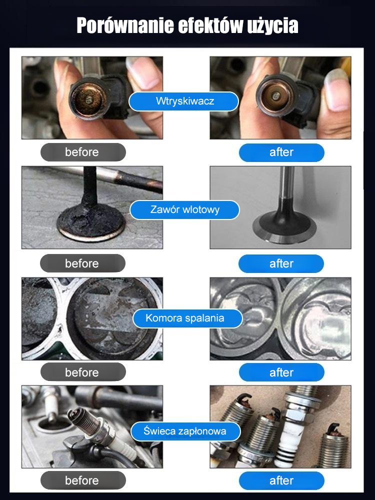 【Silnik + katalizator trójdrożny】2 w 1 dodatek do paliwa