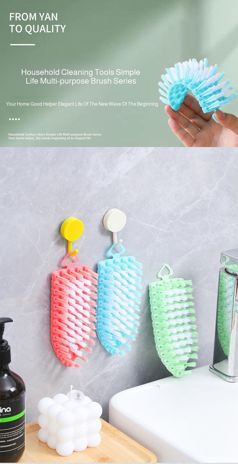 Fruit and vegetable cleaning brush used in kitchen
