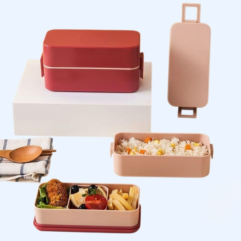 分層保鮮帶蓋上班族便當盒子