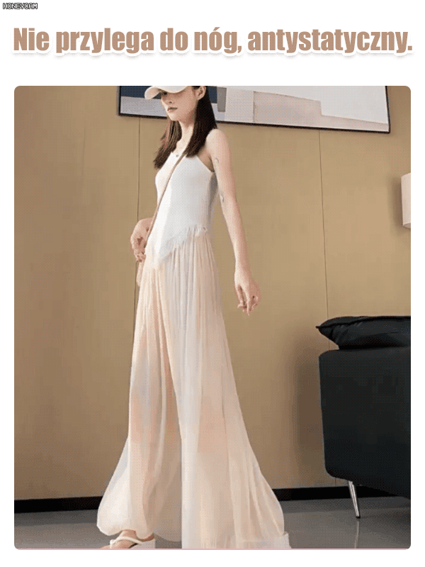 Zwiewne, plisowane kuloty z szerokimi nogawkami 