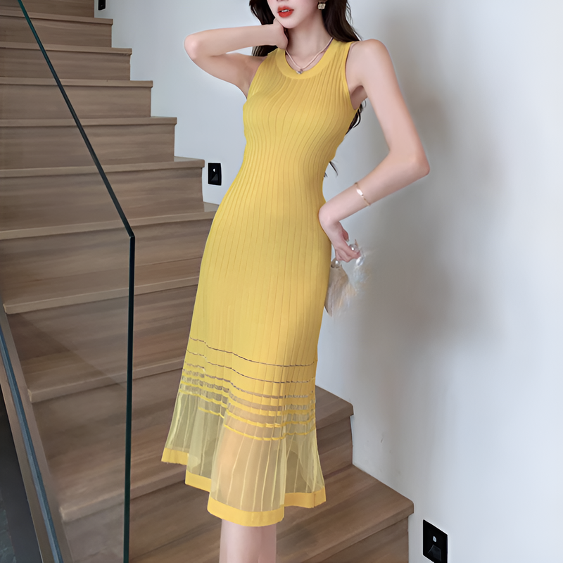 여름 데일리룩으로 추천하는 아이스 실크 원피스