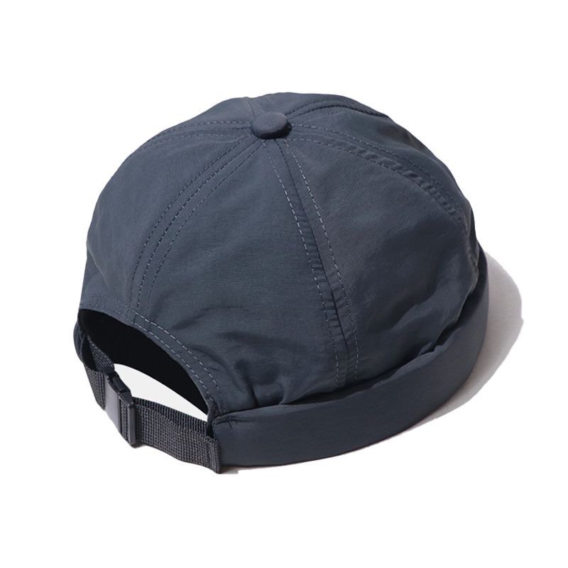 夏薄手速乾地主帽子メンズ無地レトロストリート通気性和風ファッション個性メロン皮帽子メンズショートヘア