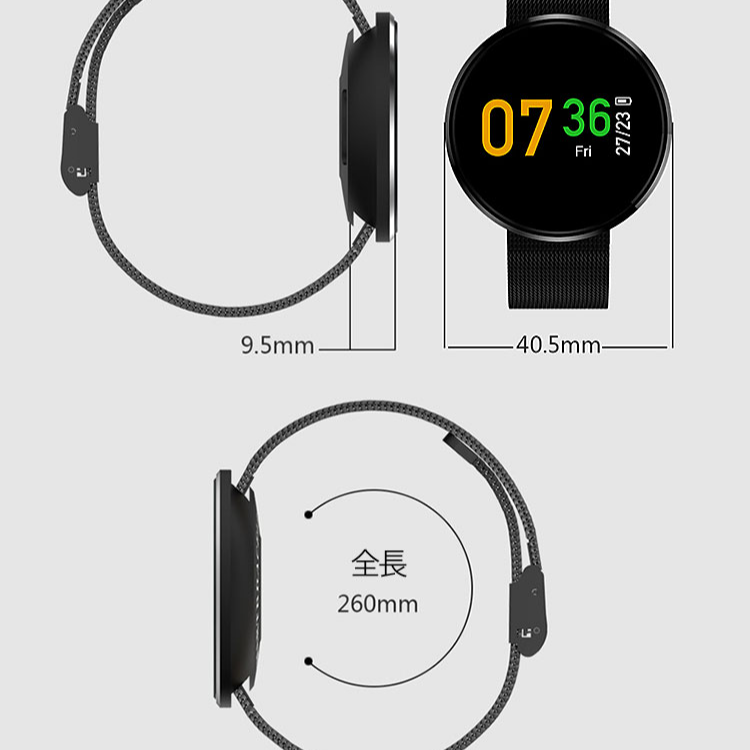 【Bluetoothスマートウォッチ】歩数計 ファッション 高級感 カロリー消耗 心拍計機能