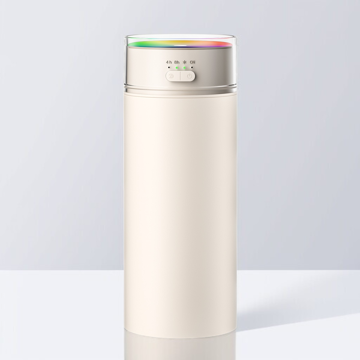 Kompakter Tisch-Luftbefeuchter, 500ml großes Fassungsvermögen, Aromafunktion, 1800mAh großer Akku