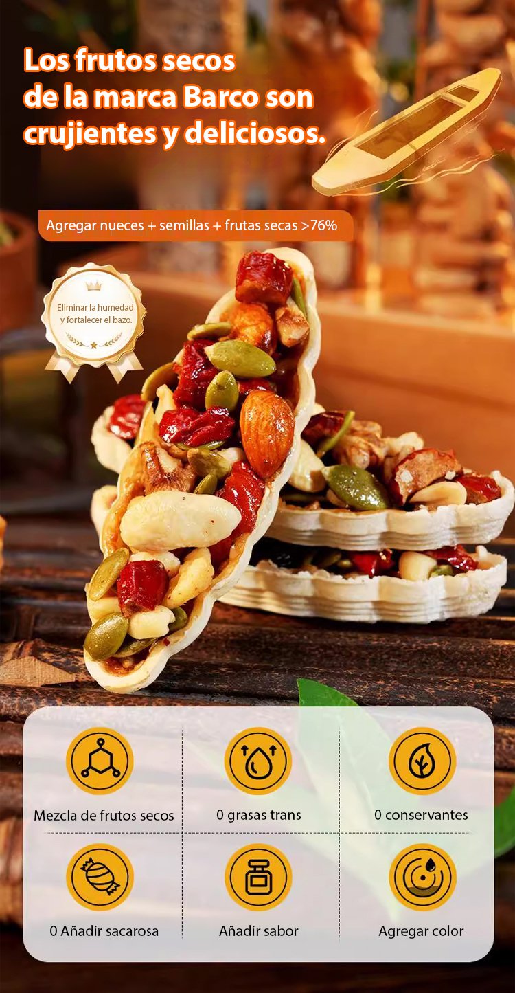 Pastel de ocho tesoros Huangqi Dangshen Dulzura 100% natural.