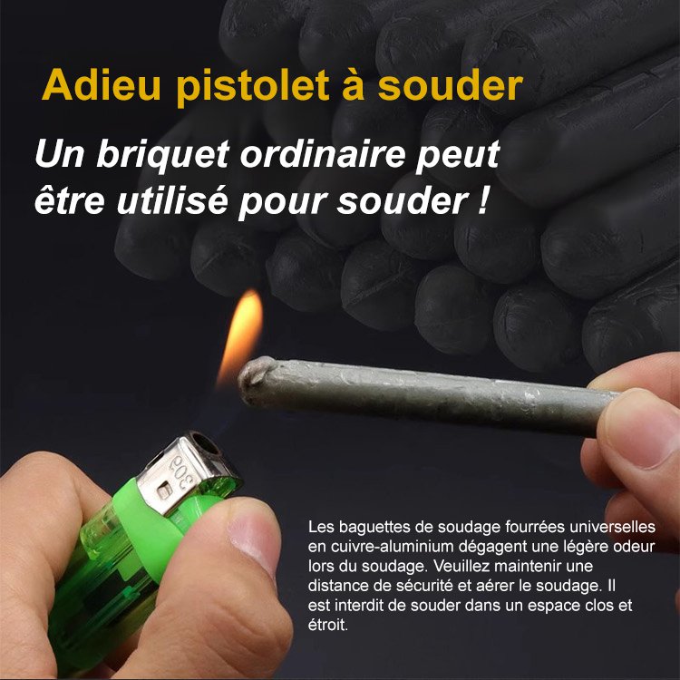 Baguettes de soudure à basse température universelles - 3000 pièces par boîte à commander