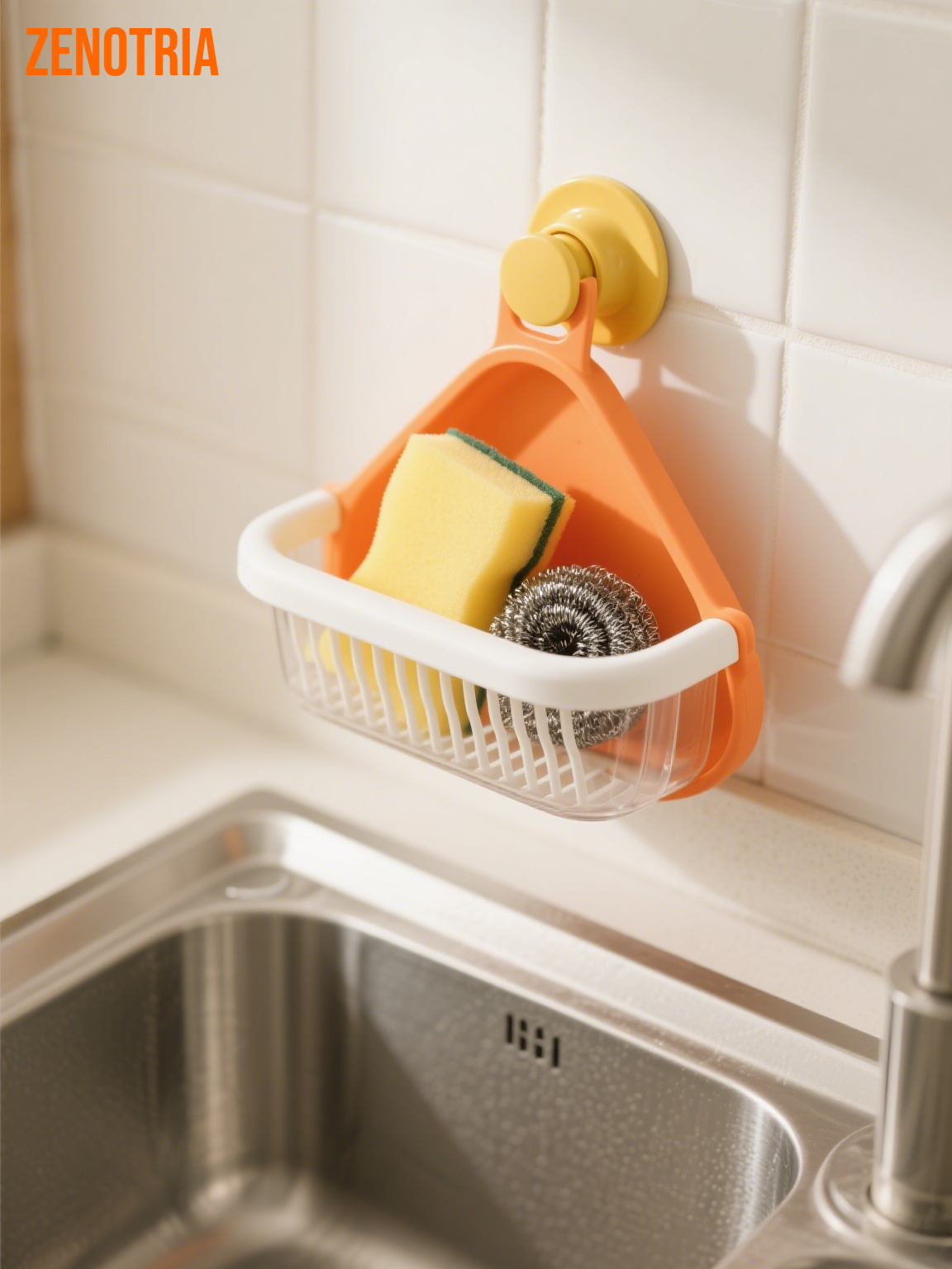 プッシュ式三角コーナー水切りかご