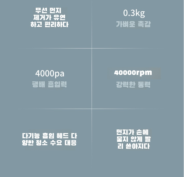차량용 청소기 가정용 미니 휴대용 진드기 제거기 무선충전 고출력 휴대용 강력 집진기