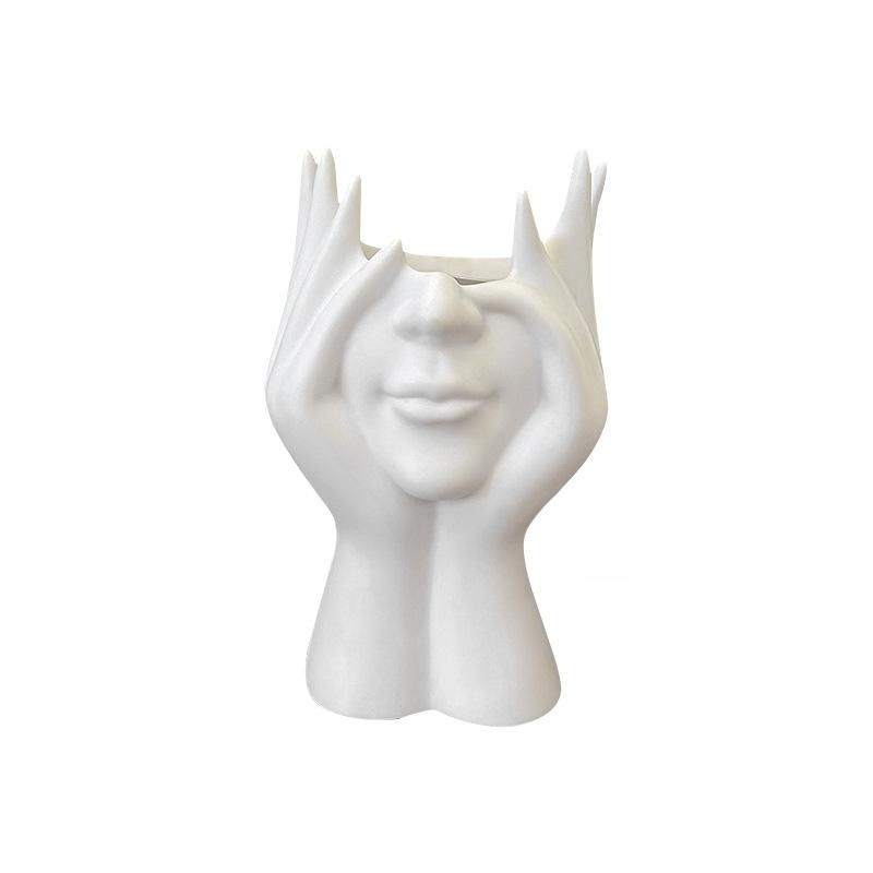 Human body art modeling office supplies desktop multifunctional storage pen holder makeup brush hold