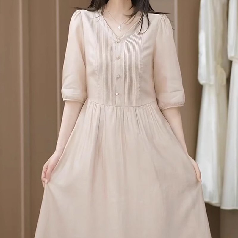 高級テンセルワンピース