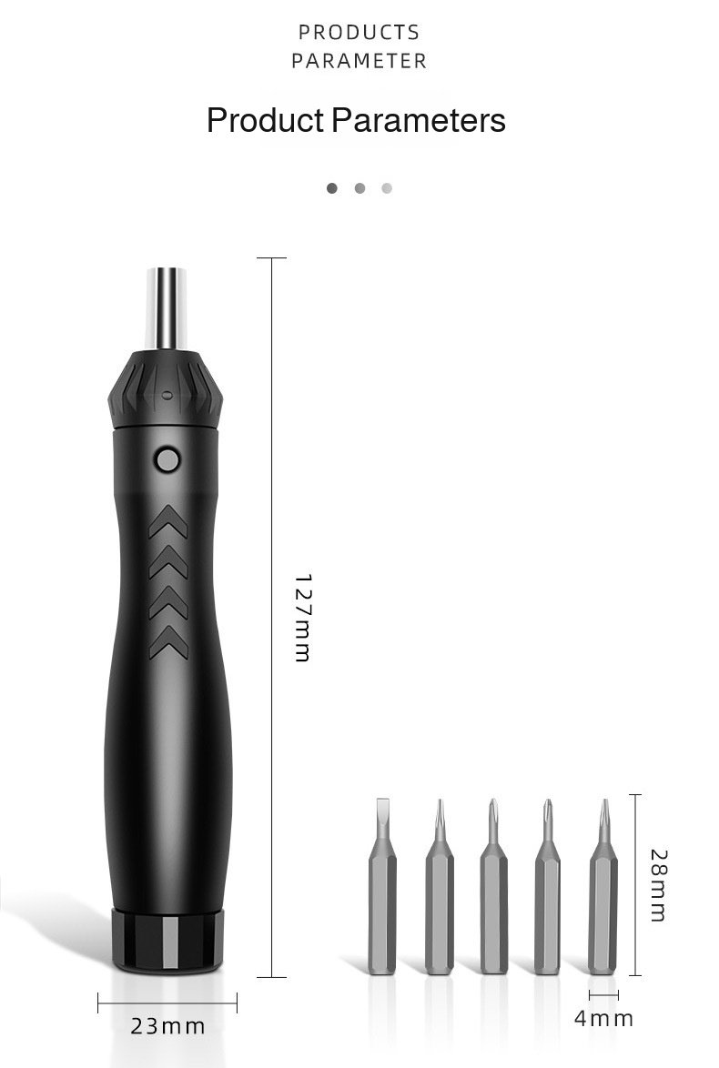 Durable ratchet screwdriver with multiple bits for phones
