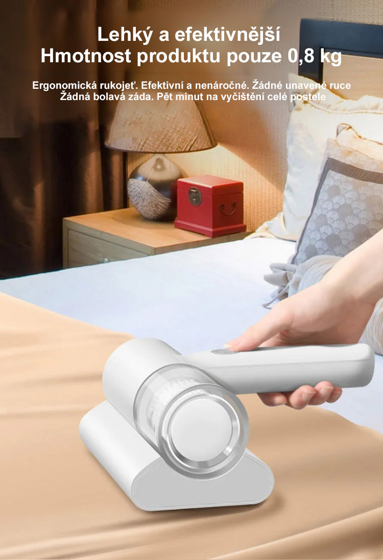 Snadná údržba a čištění odstraňovače roztočů