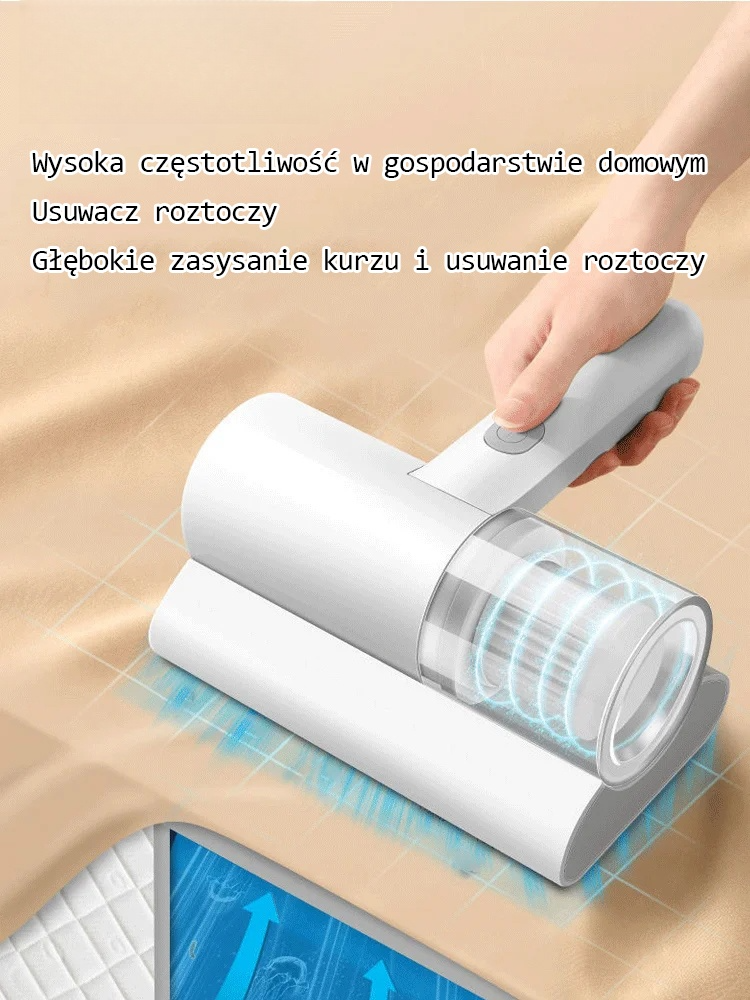 Domowy odkurzacz do usuwania roztoczy o wysokiej częstotliwości na materacu