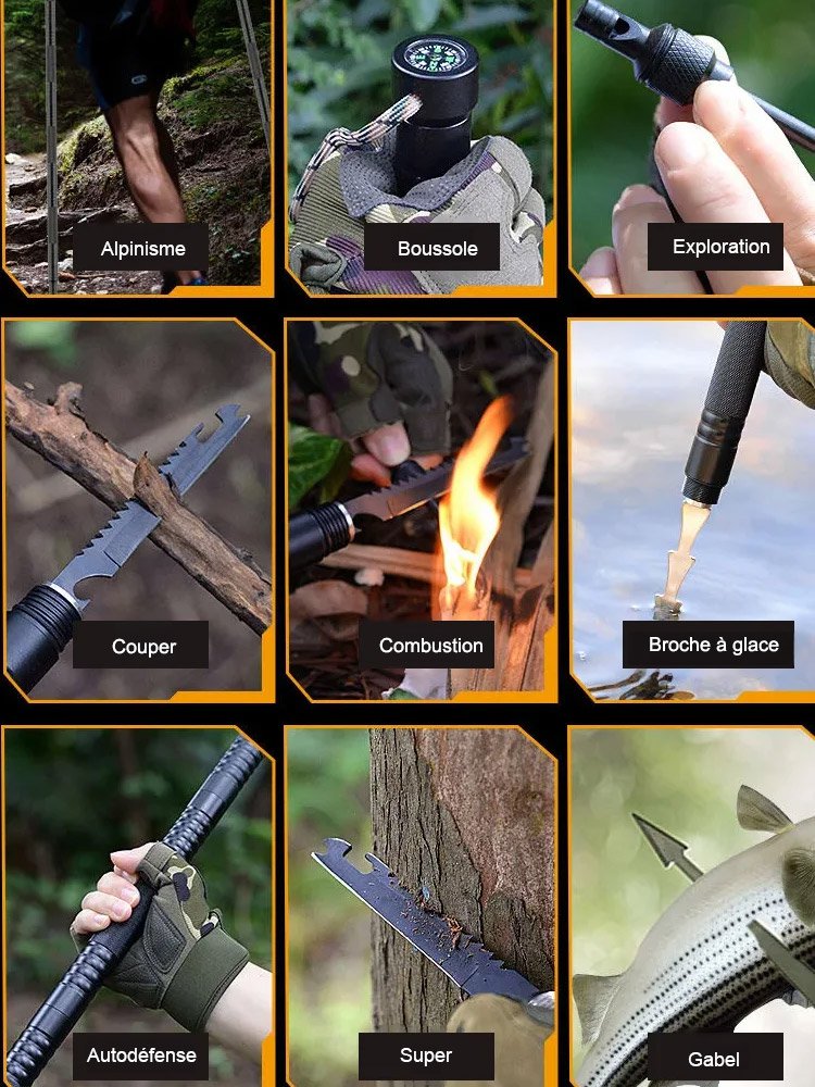Outils d'alpinisme multifonctionnels