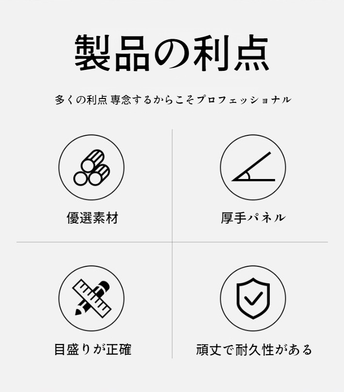 木工角度英設計工具のディテール