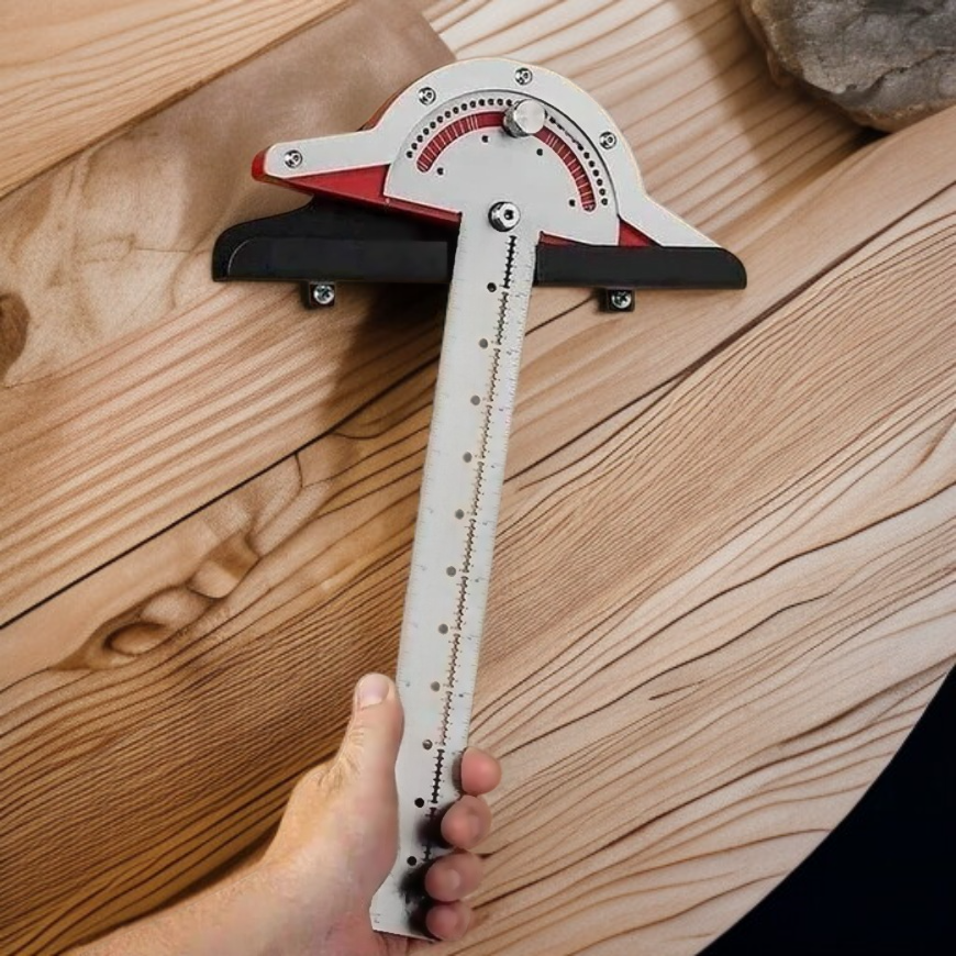 木工インペリアル・デザイン角度定規 エッジ・メトリック木工定規 木工角度英設計工具