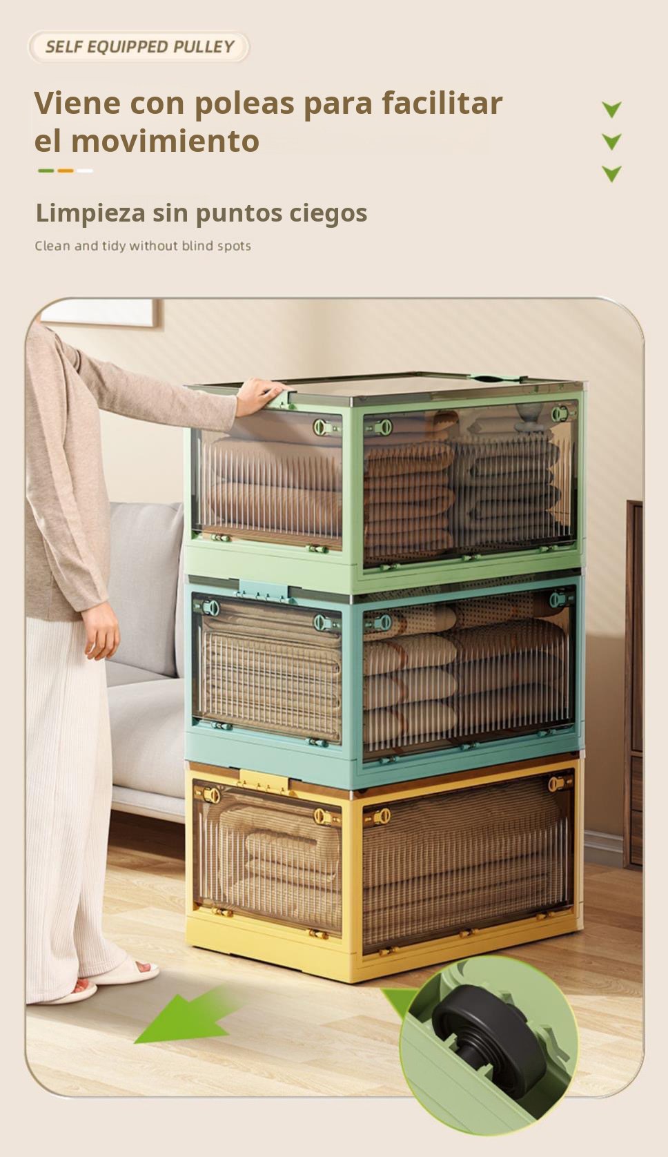 Solución de almacenamiento para ropa y objetos del hogar