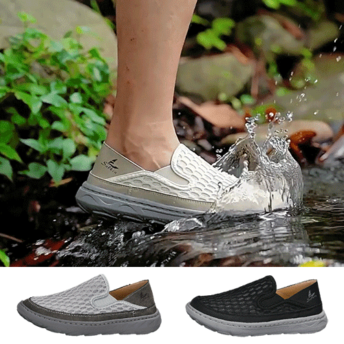 ダブル衝撃吸収メッシュ通気性カジュアルシューズ