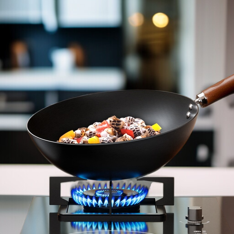 가정용 논스틱 무코팅 인덕션 전용 볶음팬 플랫 1인용 건강 미니 볶음팬