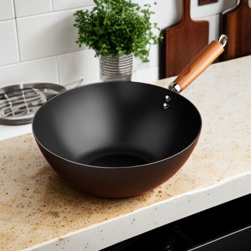 가정용 논스틱 무코팅 인덕션 전용 볶음팬 플랫 1인용 건강 미니 볶음팬