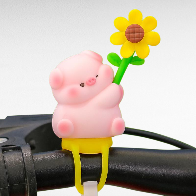 Kleine gelbe Ente Auto Ornamente Sommer Dekorationen süße Windmühle