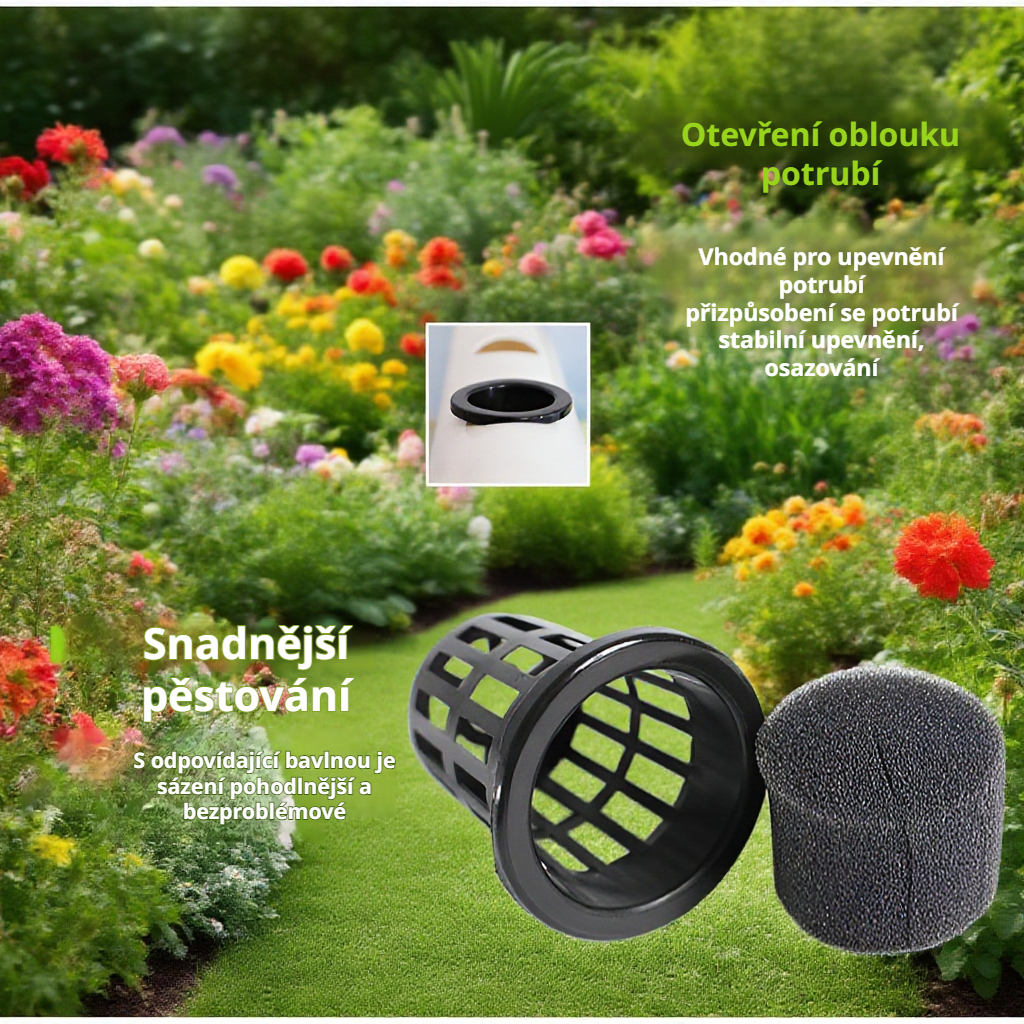 Košík na pěstování zeleniny v hydroponickém systému