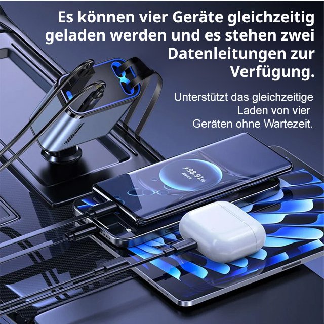 Sternenhimmel-Projektorlampe mit eingebautem Autoladegerät.