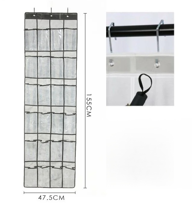 Torba na buty z 24 przegródkami – widok z góry