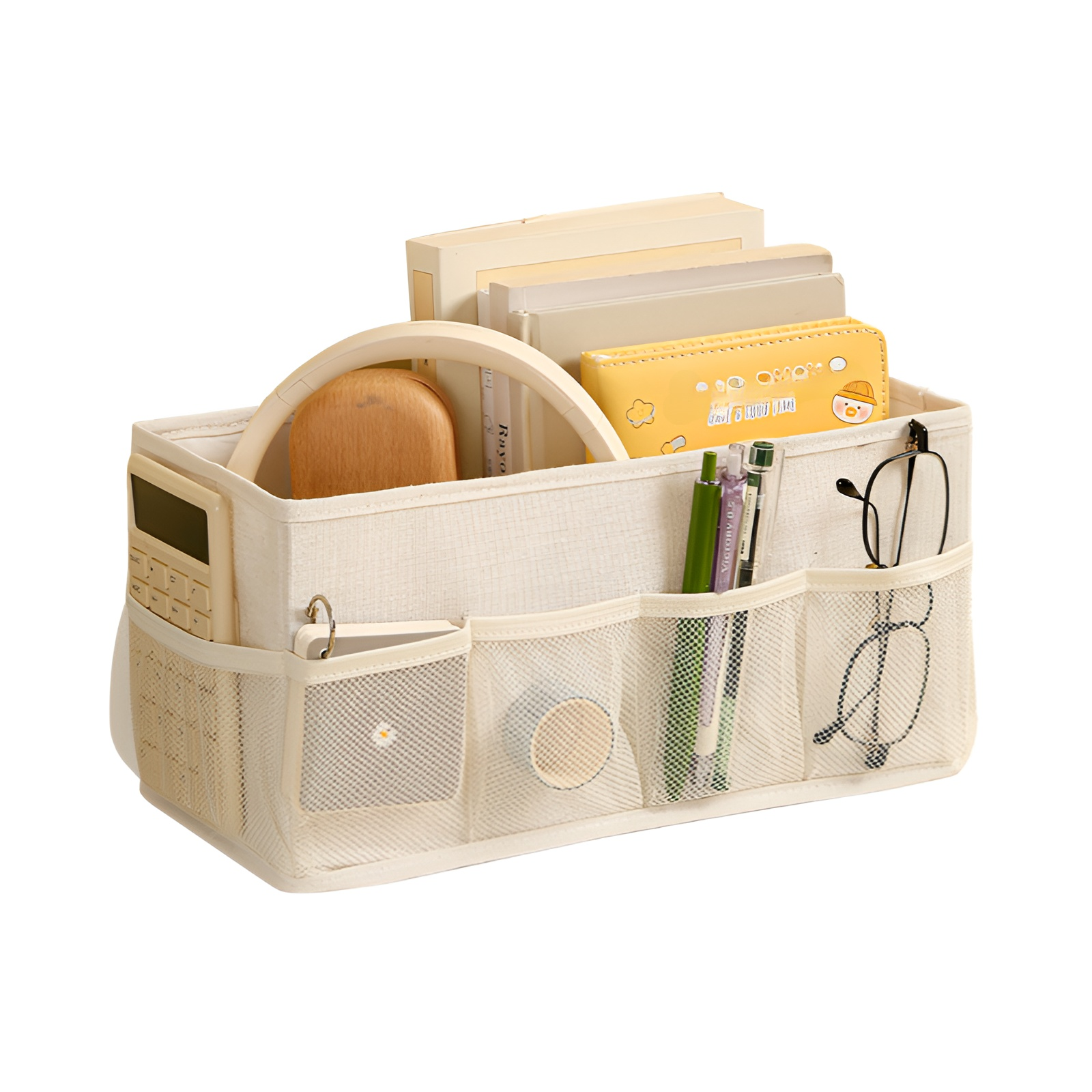 純色カチオンデスクトップ雑貨収納ボックス化粧品ジュエリー収納折りたたみメッシュボックス