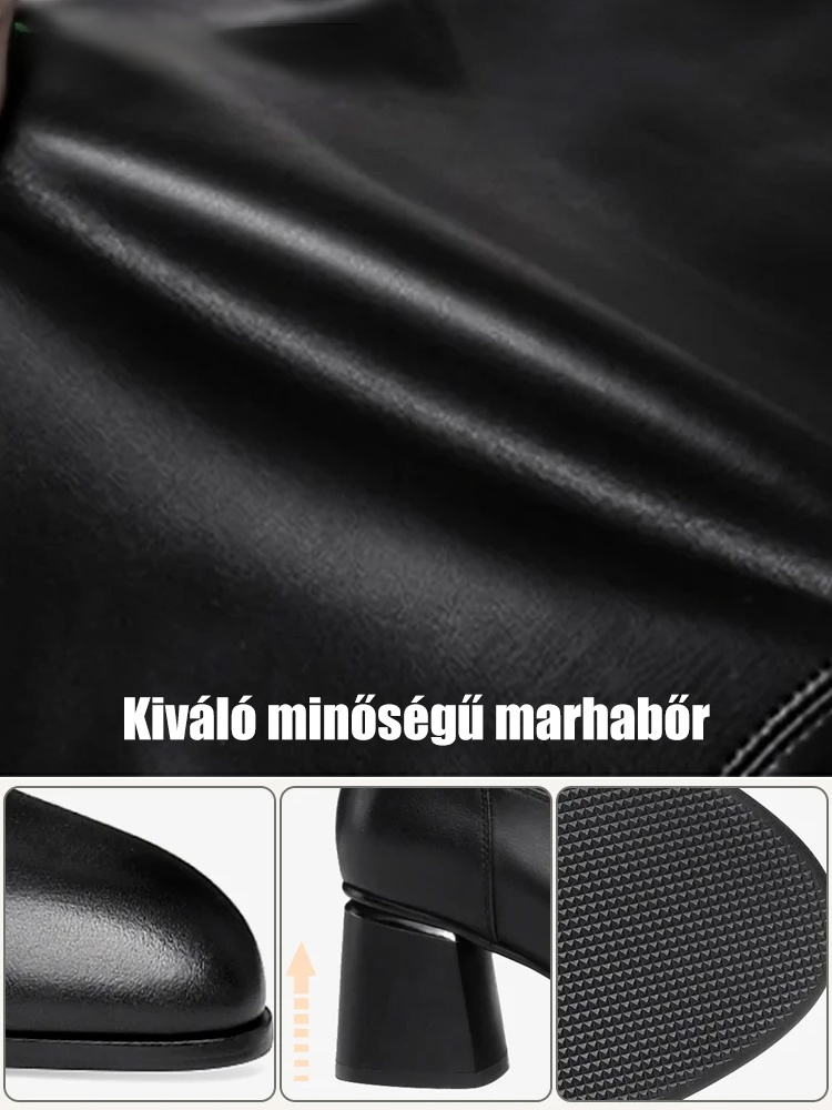 Stretch magas csizma valódi bőrből