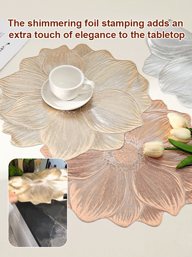 JS-[220° high temperature resistance] flower heat-proof and waterproof hot stamping insulation mat