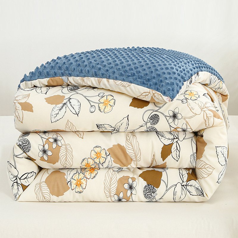 꽃무늬 프린트 폭신한 이불