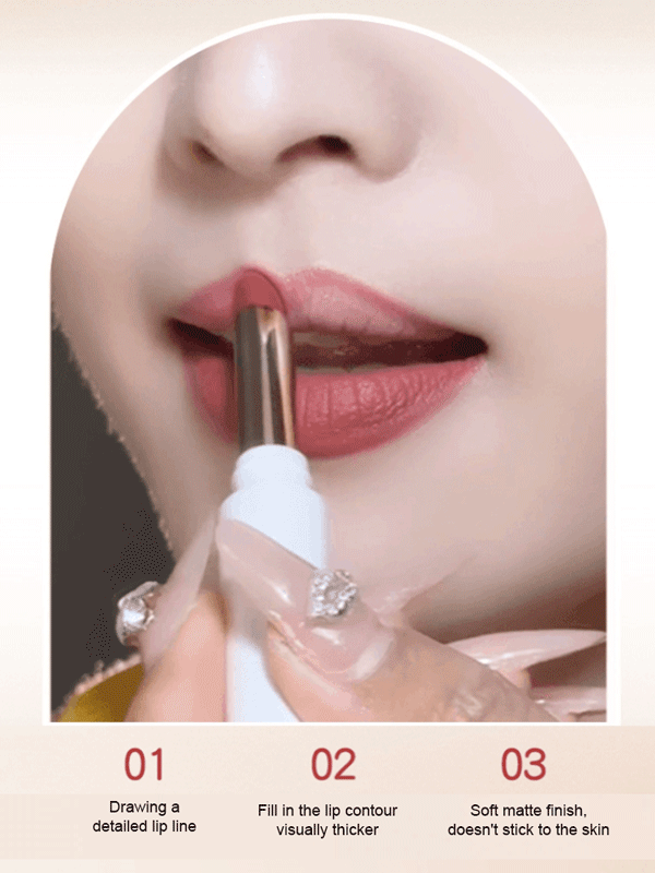 Non-stick double-ended lipstick lip liner