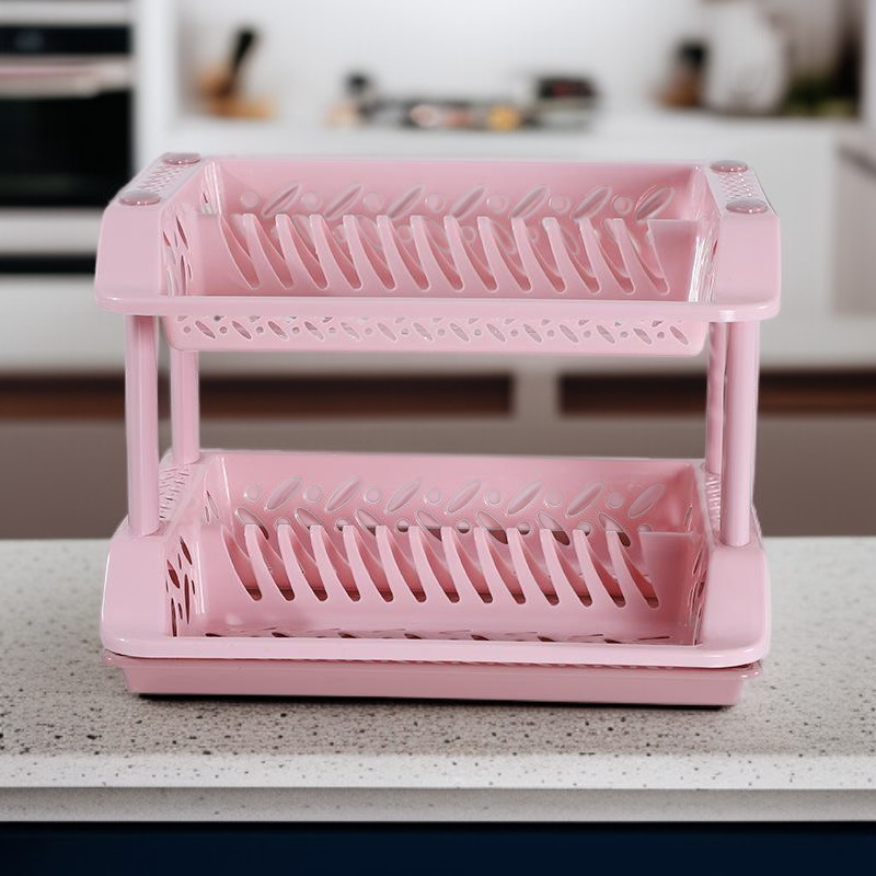 주방 이중 플라스틱 아스팔트 선반 그릇 접시 선반