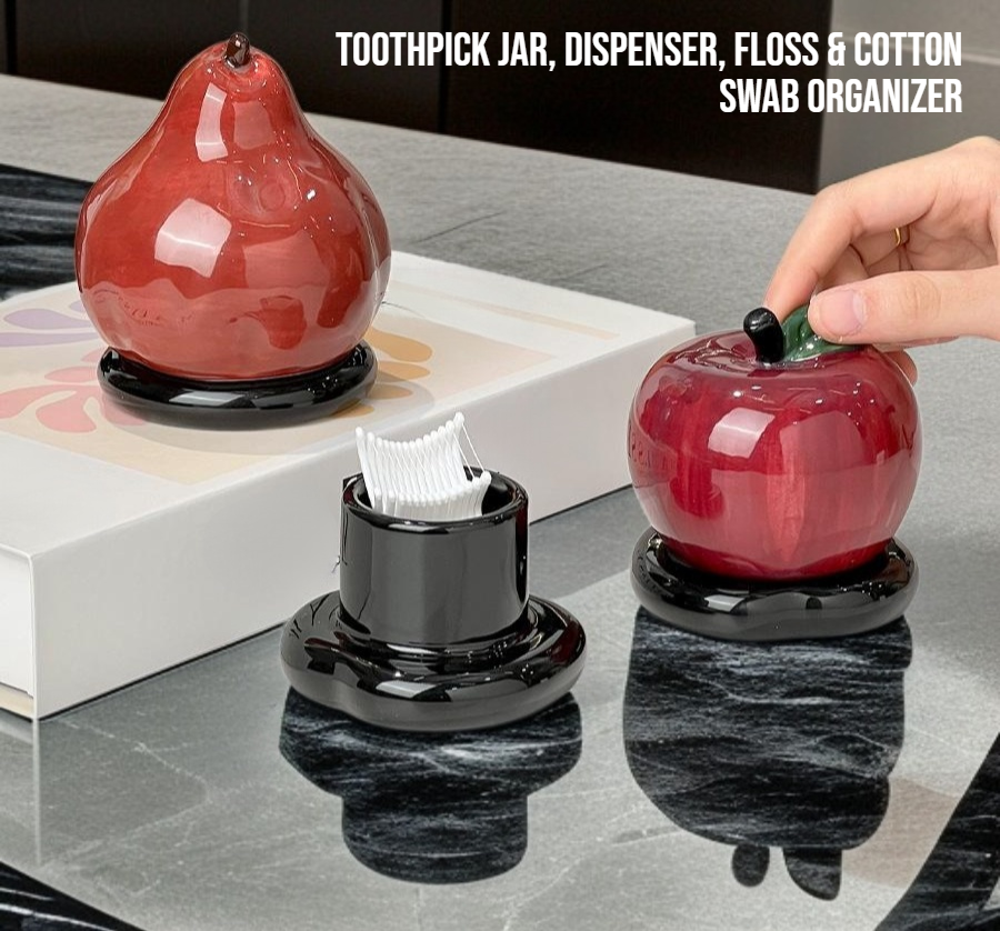 Elegant ceramic toothpick box for home decor