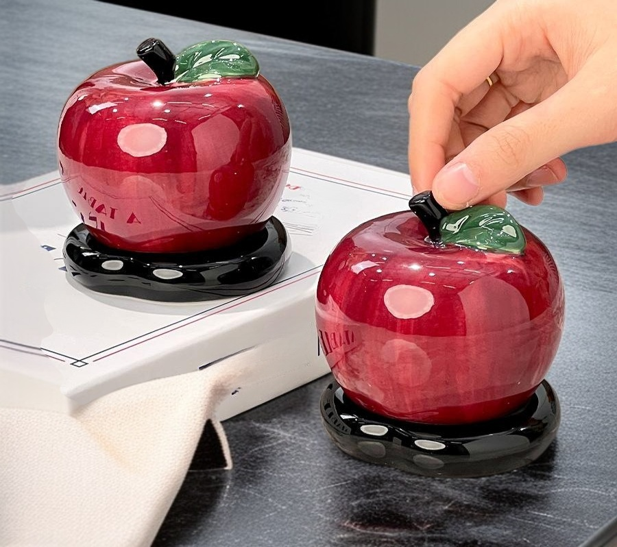 Modern apple design toothpick container