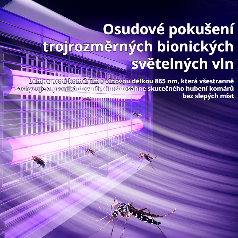 UV lapač komárů s více funkcemi 
