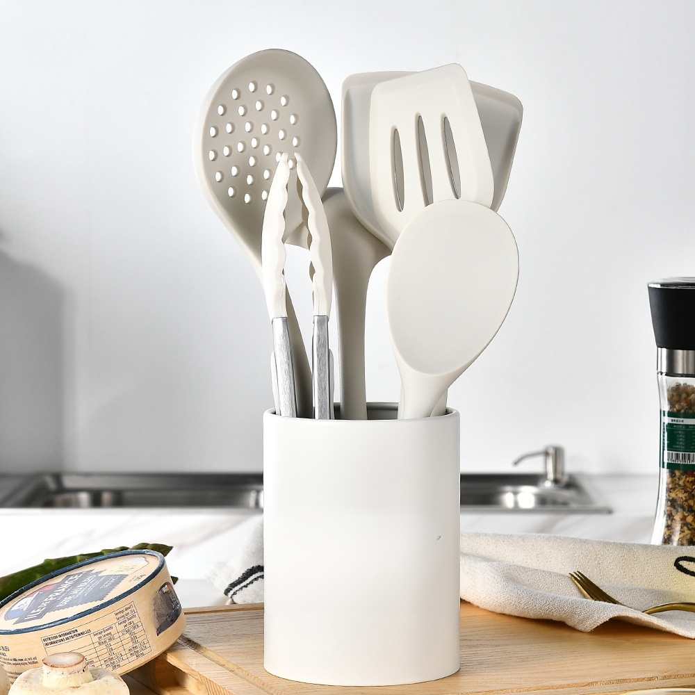 中華厨房用品 食品グレードのノンスティックセット 高温シリコーンヘラ ヘラ スプーンセット キッチンツール