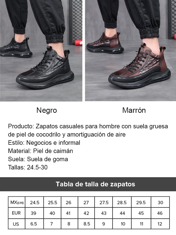 [Patrimonio artesanal japonés] Zapatos casuales de hombre de piel de cocodrilo importada de Siam