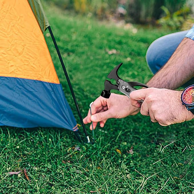 携帯に便利なコンパクトサイズの多機能ハンマー