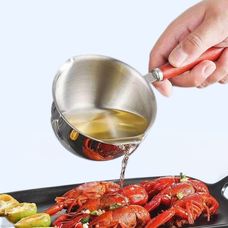 廚房熱油專用不銹鋼小鍋