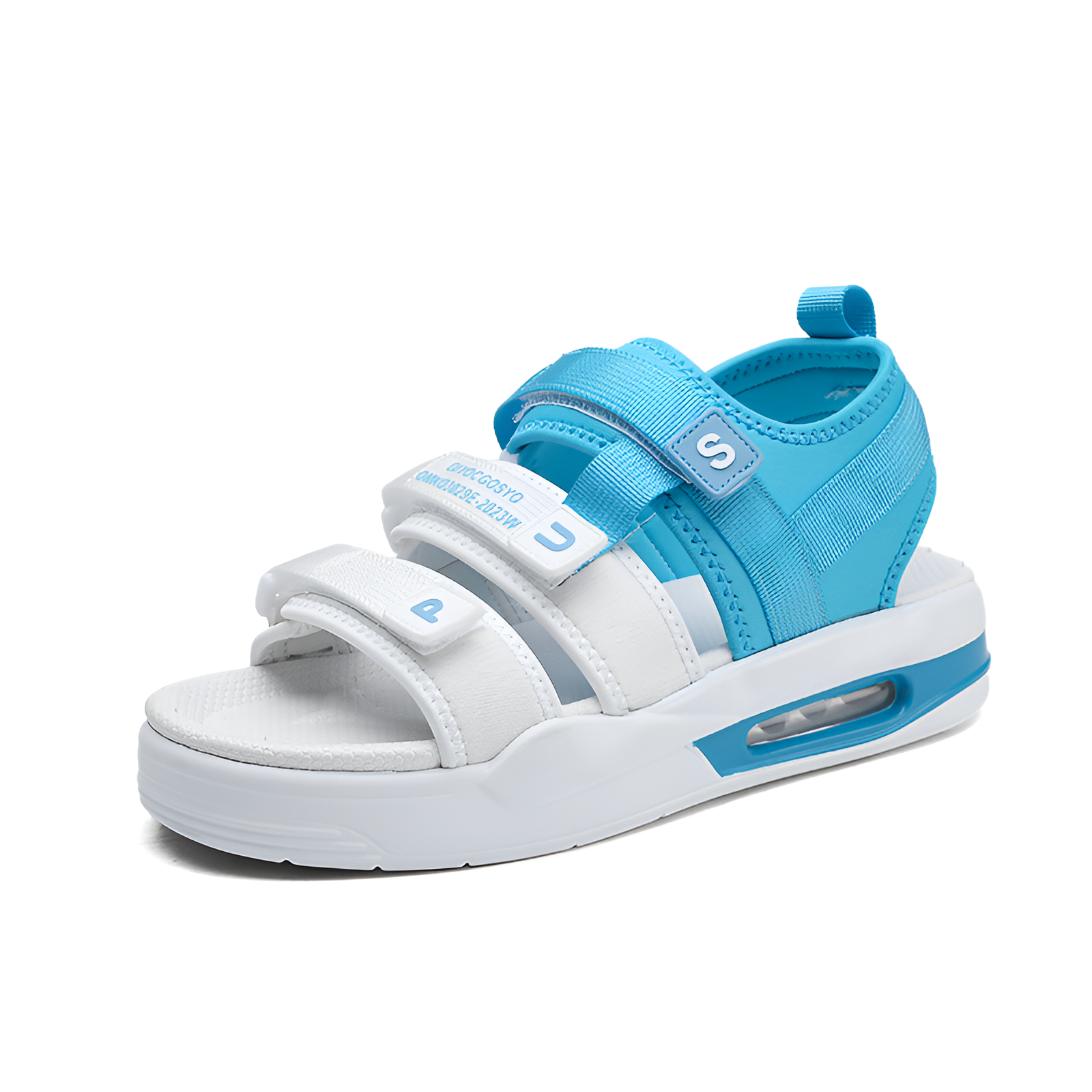 メンズサンダル 夏の新作サンダル ビーチシューズ メンズエアクッションサンダル 厚底アウトドアサンダル カラーマッチング オールマッチサンダル