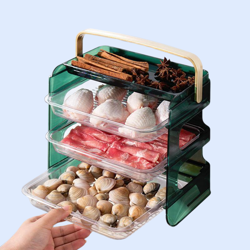 多機能キッチン仕分けプレート重ね収納盘