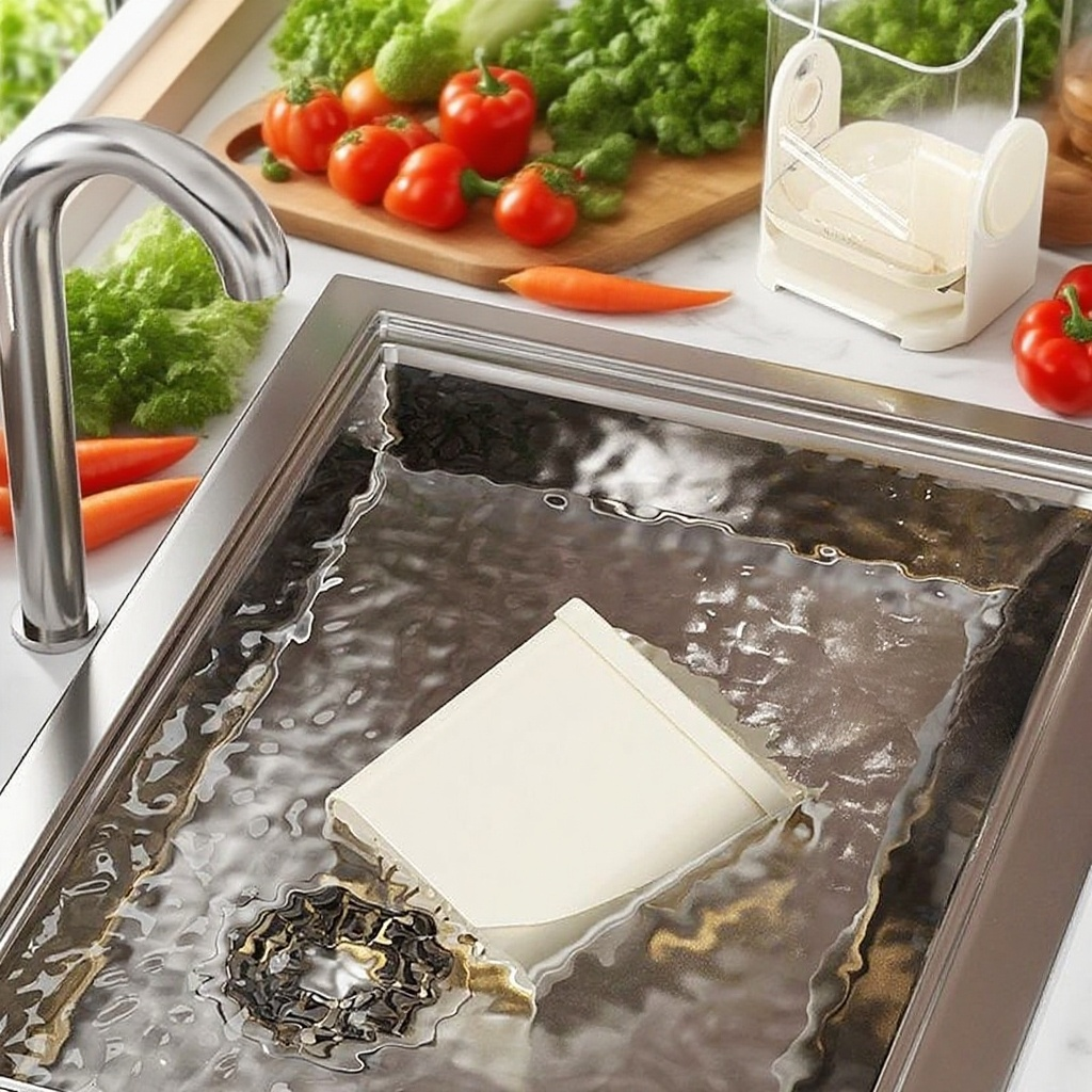 주방 정리를 돕는 수납함